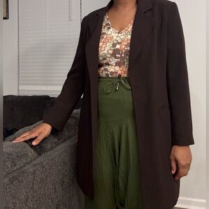 Elegant Brown Women's Coat